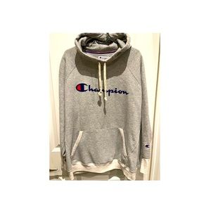 Plus Size Champion Logo cowl neck hoodie, excellent condition size 2XL